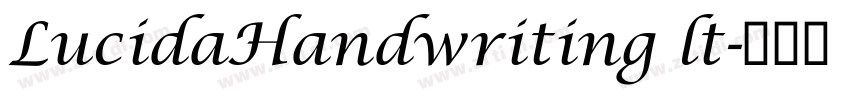LucidaHandwriting lt字体转换
